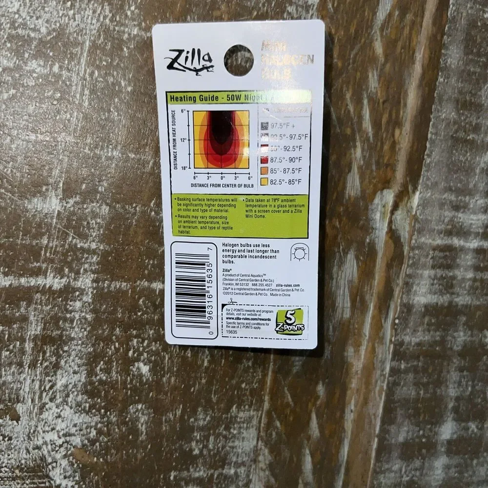 Zilla‎ MINI Halogen Bulb Red 50W Reptile Terrarium Lamp Light